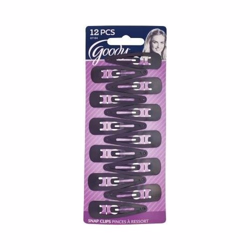 Classic Contour Clips Blk 12ct