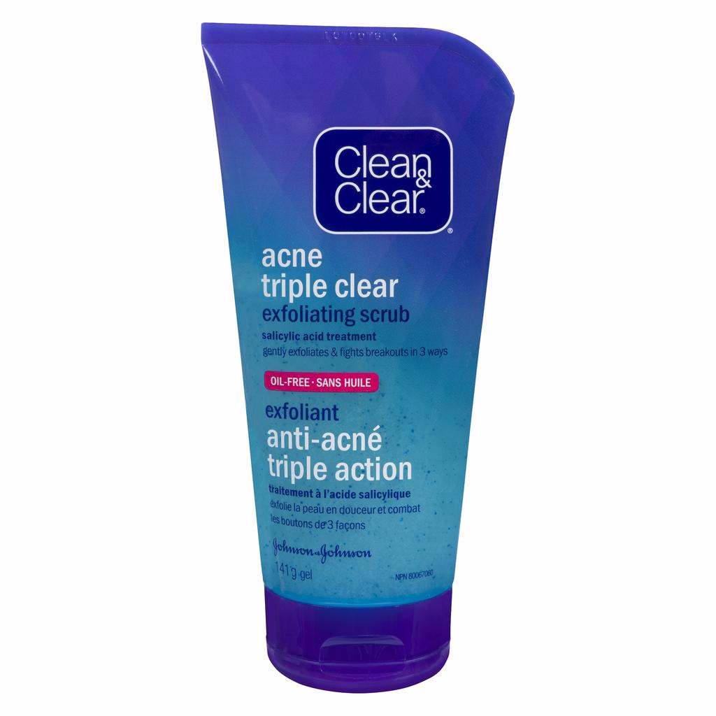 Clean & Clear Acne Triple Clear Exfoliating Scrub 141.0 G