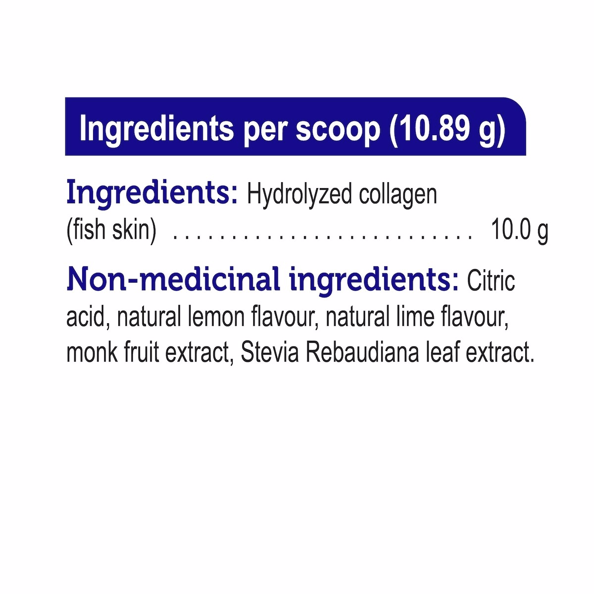 clean collagen marine lemon lime