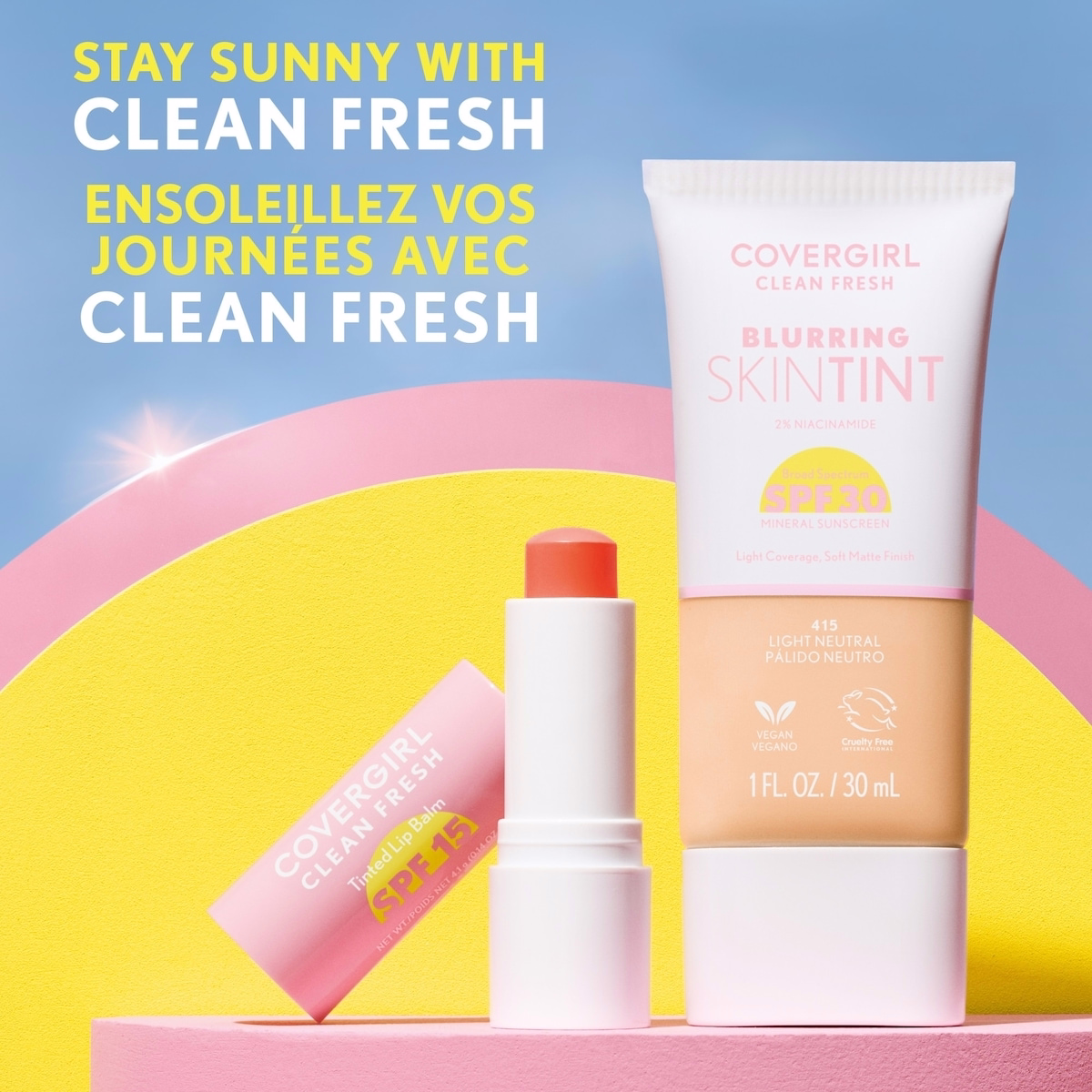 Clean Fresh Blurring Skin Tint, Liquid Foundation - Matte Finish - with SPF 30 Clean Fresh Blurring Skin Tint, Liquid Foundation - Matte Finish - with SPF 30