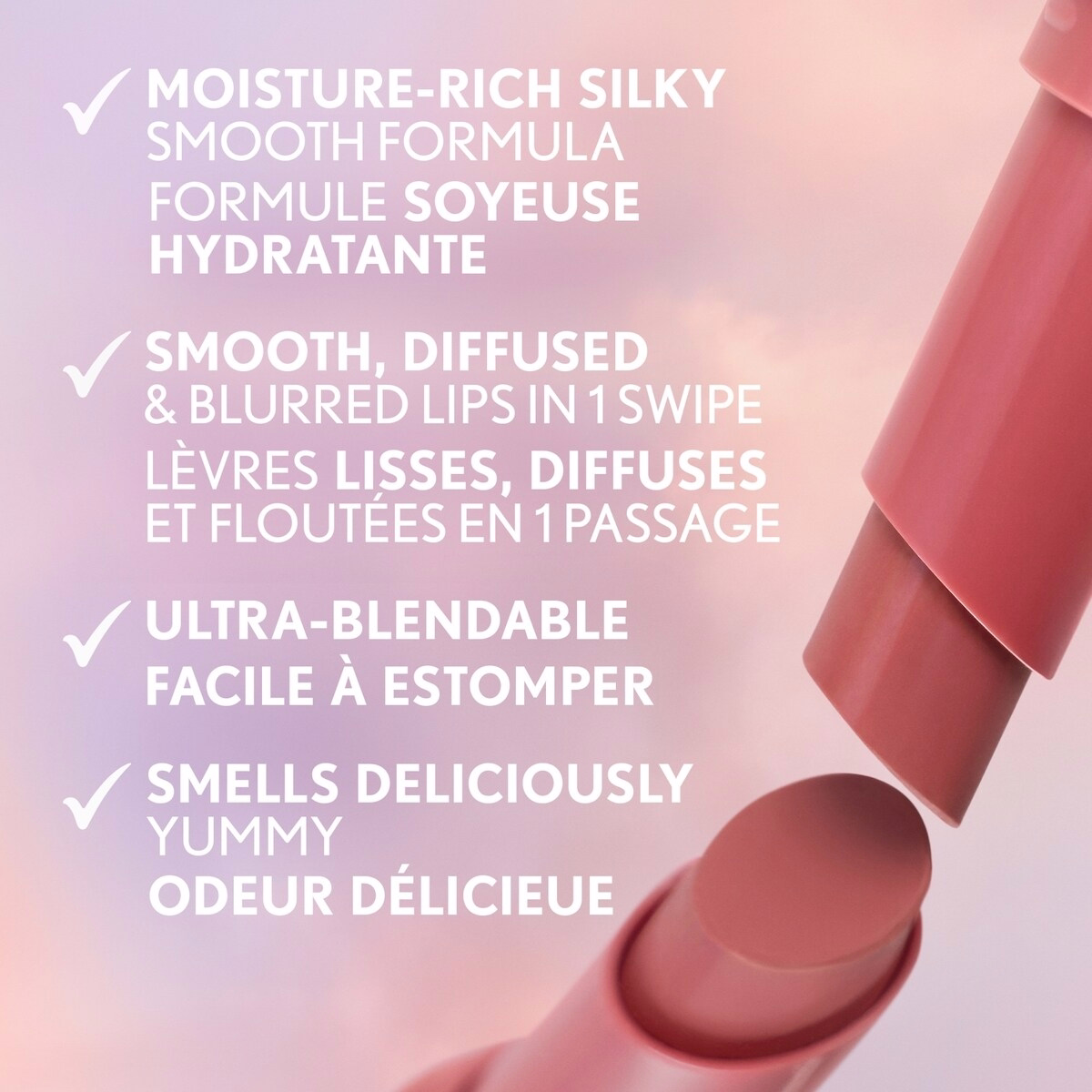 Clean Fresh Yummy Blur, Lipstick, Blurring Effect, Matte Lip Color, Vegan Formula Clean Fresh Yummy Blur, Lipstick, Blurring Effect, Matte Lip Color, Vegan Formula
