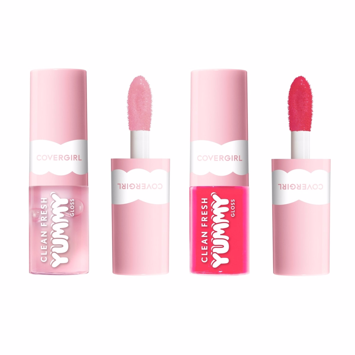 Clean Fresh Yummy Gloss Bite-Sized Minis Kit, Lip Gloss Minis, Plush Applicator