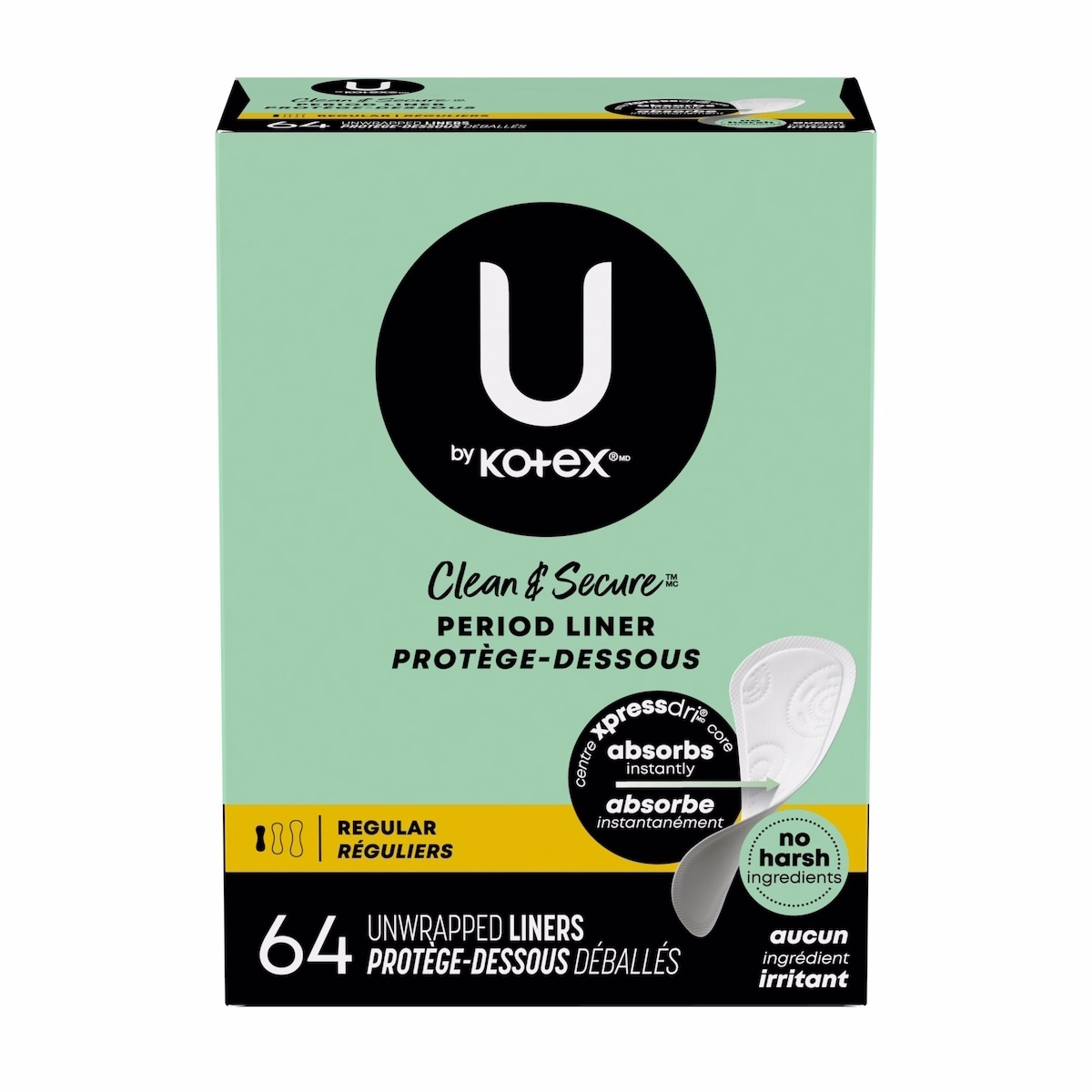 Clean & Secure Panty Liners, Light Absorbency, Regular Length