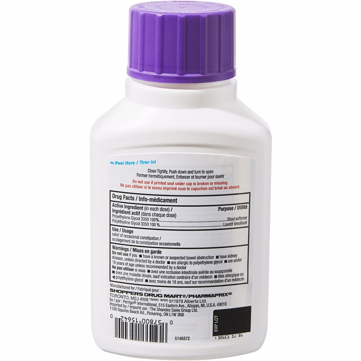 CLEARLAX Polyethylene Glycol 3350 Powder for Oral Solution