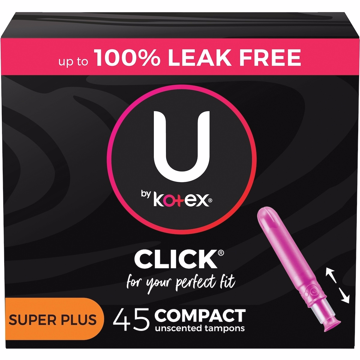 Click Compact Tampons, Super Plus, Unscented