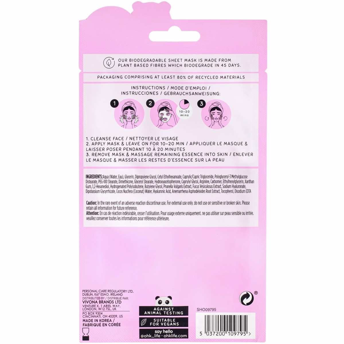 Coconut & Hyaluronic Sheet Mask