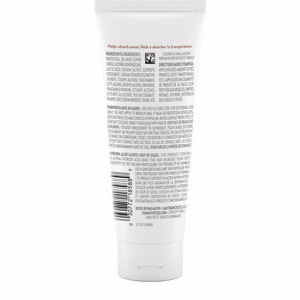 Coconut & Vanilla Whole Body Deodorant Cream