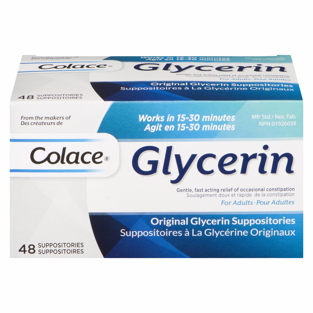 Colace Original Glycerin Suppositories