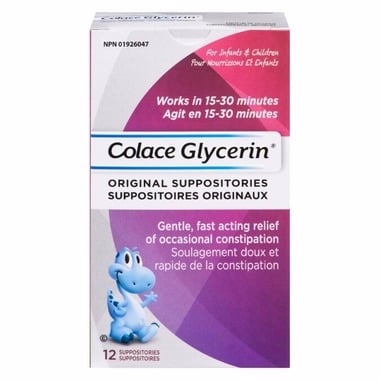 Colace Original Glycerin Suppositories For Infants And Children