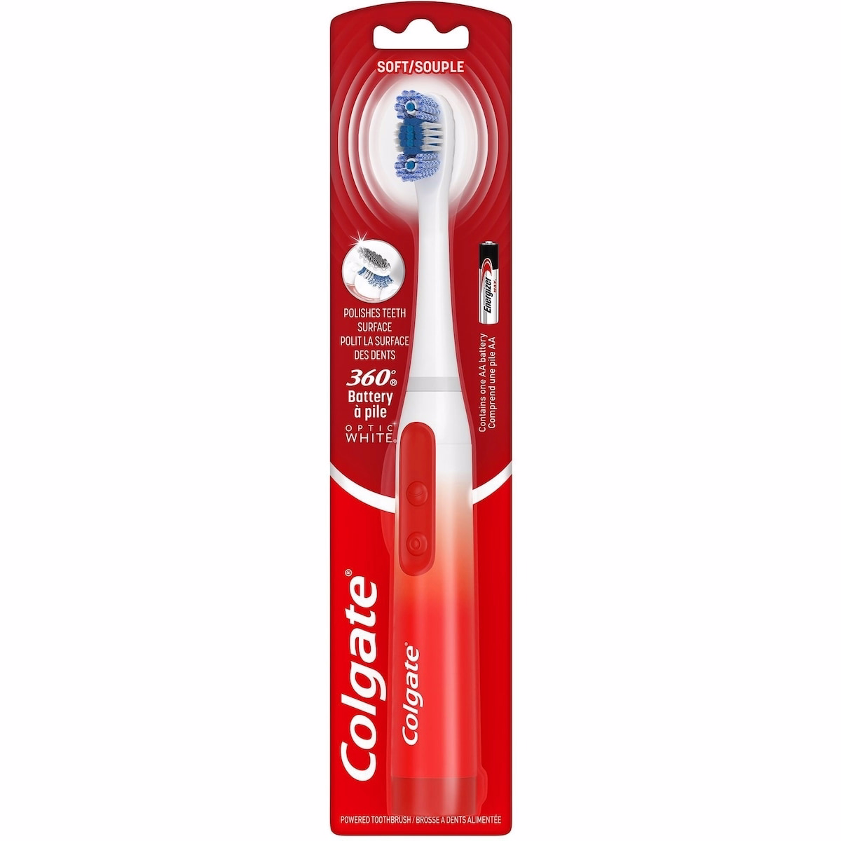 Colgate 360 Optic White Sonic Powered Battery Toothbrush