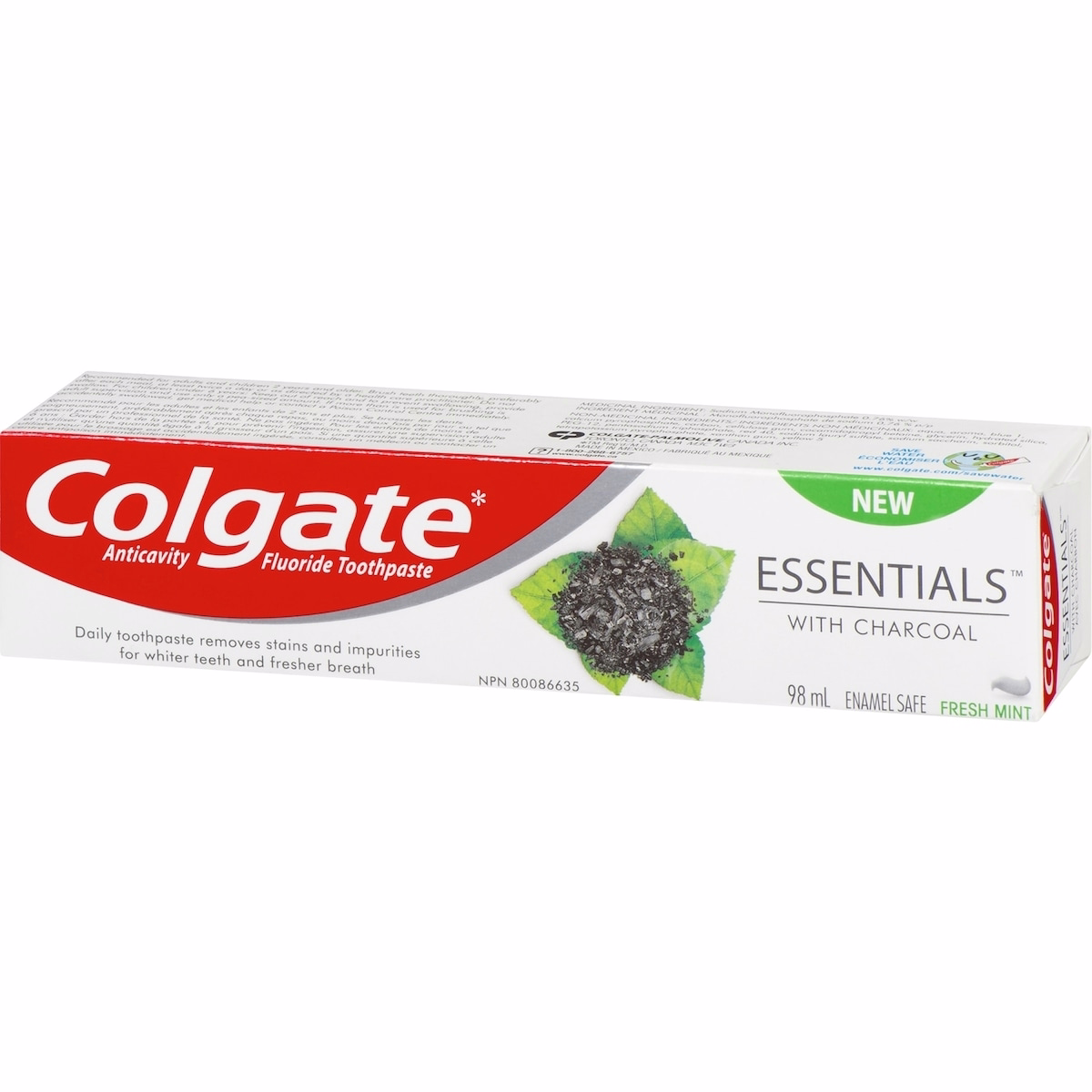 Colgate Dentifrice Essentials Charcoal, 98 mL Colgate Dentifrice Essentials Charcoal, 98 mL