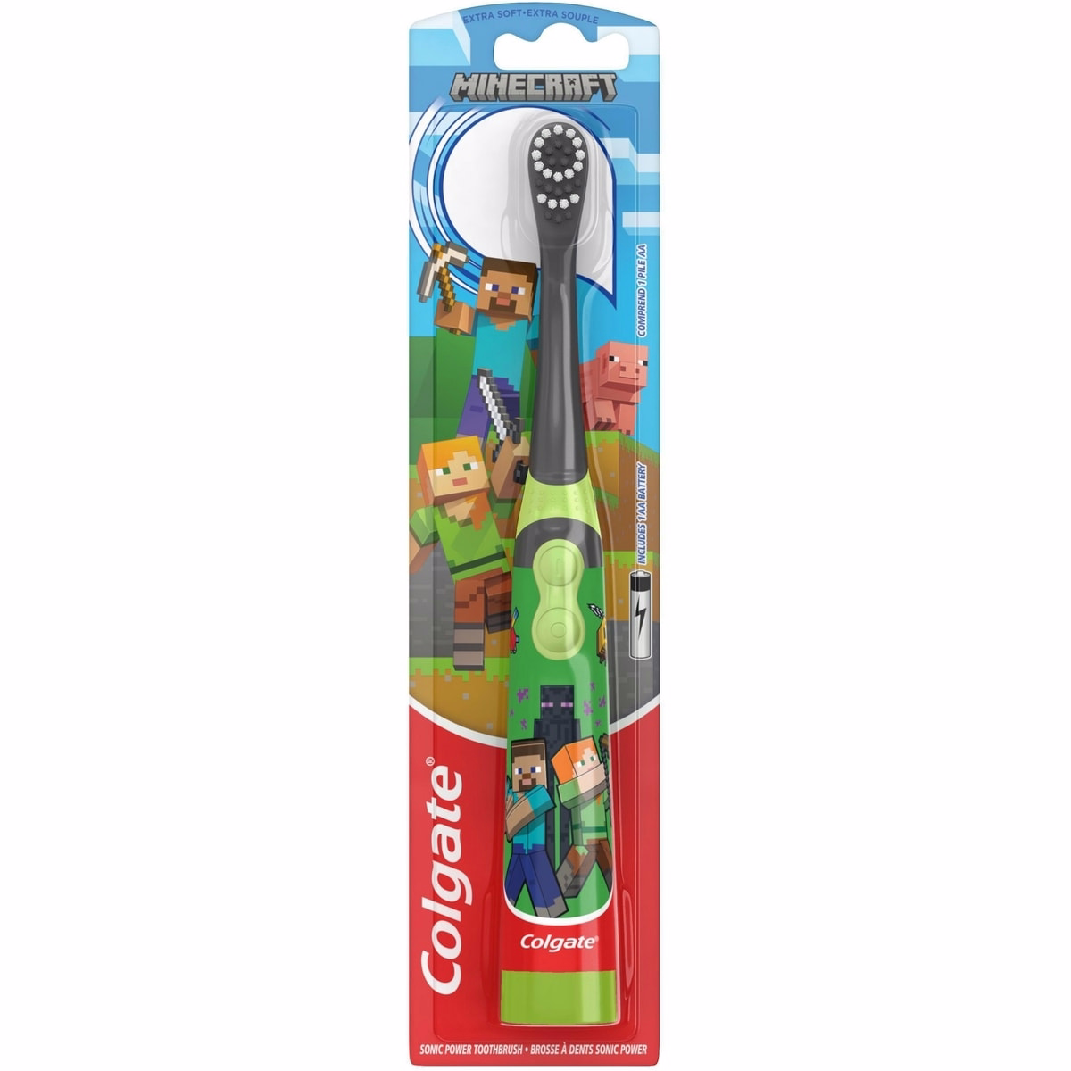 Colgate Kids Battery Powered Minecraft Toothbrush, 1 Ct
