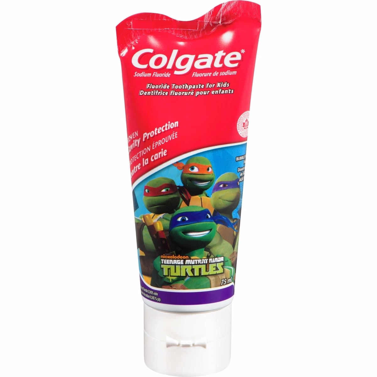 Colgate Kids Mixed Boys Anticavity Fluoride Toothpaste, Stand Up Tube, Mild Bubble Fruit 75mL