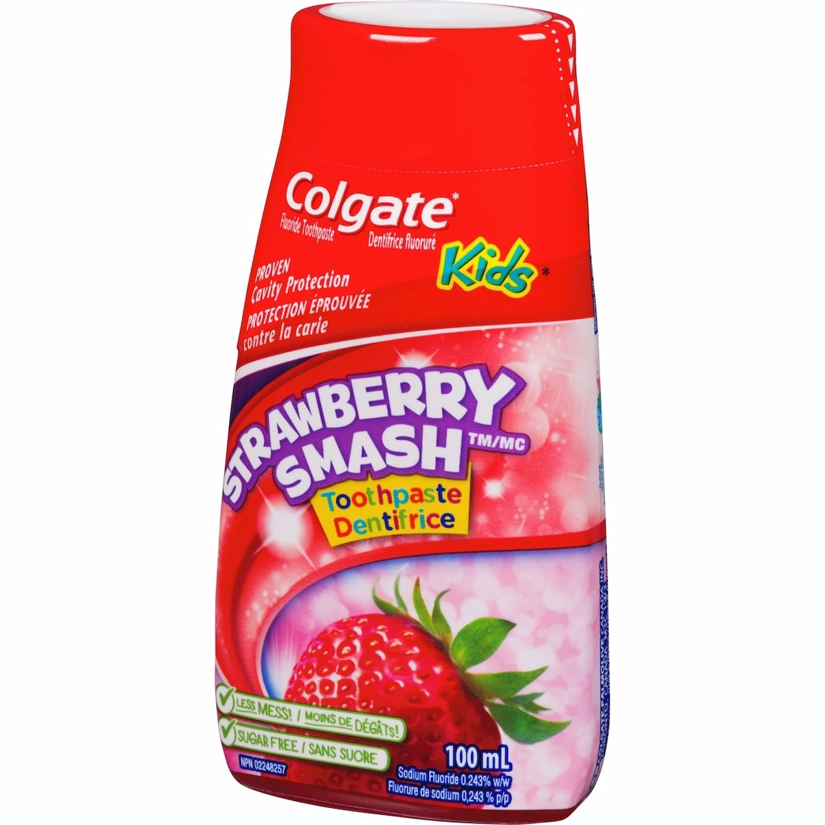 Colgate Liquid Gel 2-in-1 Kids Strawberry Smash Toothpaste and Mouthwash, 100 mL Colgate Liquid Gel 2-in-1 Kids Strawberry Smash Toothpaste and Mouthwash, 100 mL