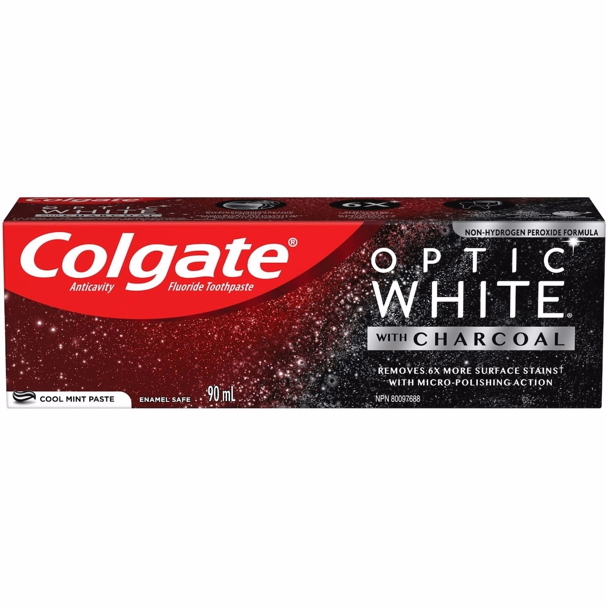 Colgate Dentifrice Blanchissant Charbon Menthe Fraîche 90mL