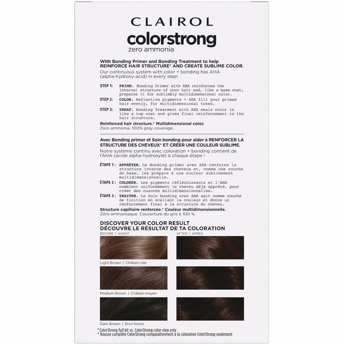 ColorStrong Permanent Hair Dye, Multidimensional Color + AHA Bonding + Zero Ammonia