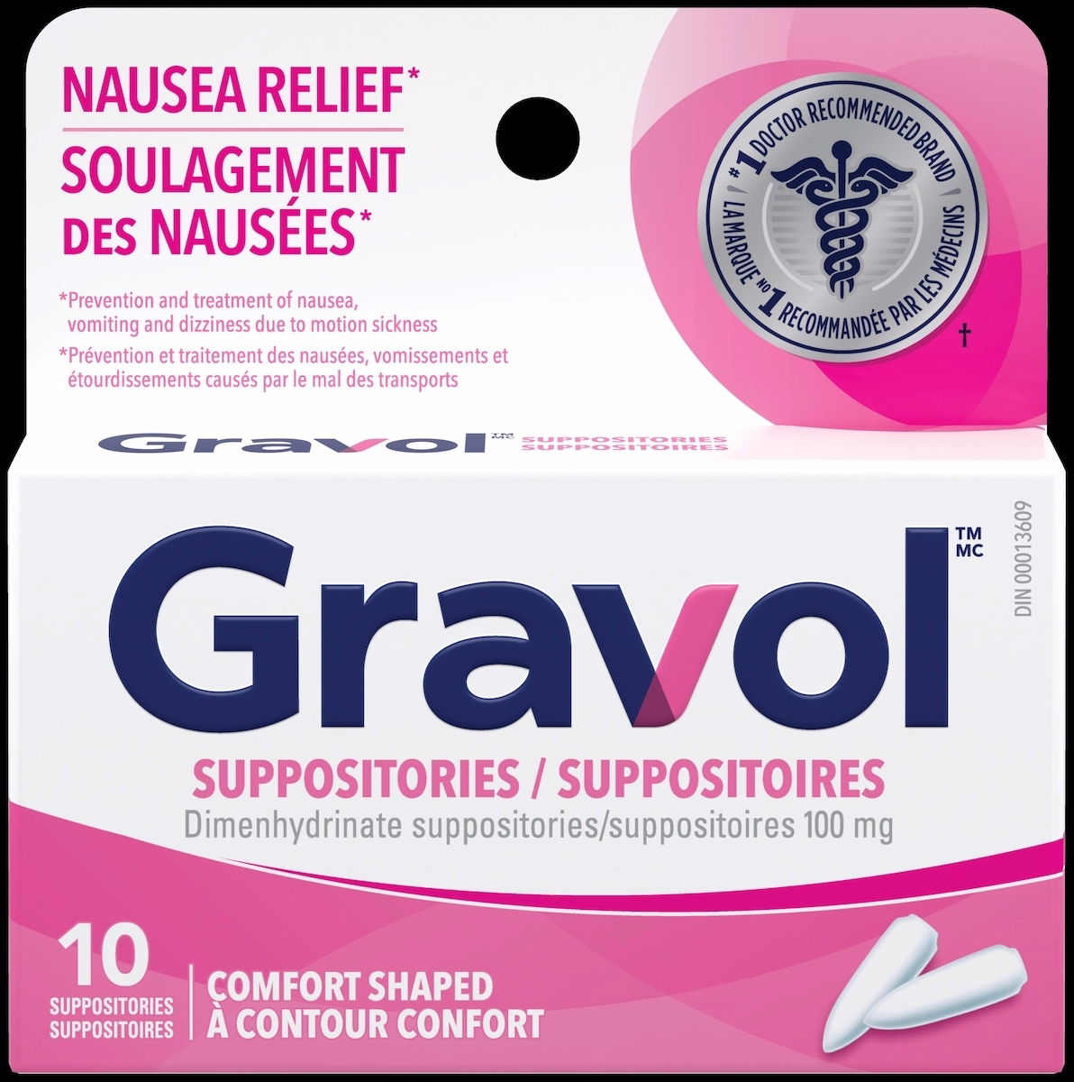 Comfort-Shaped Suppositories 100 mg