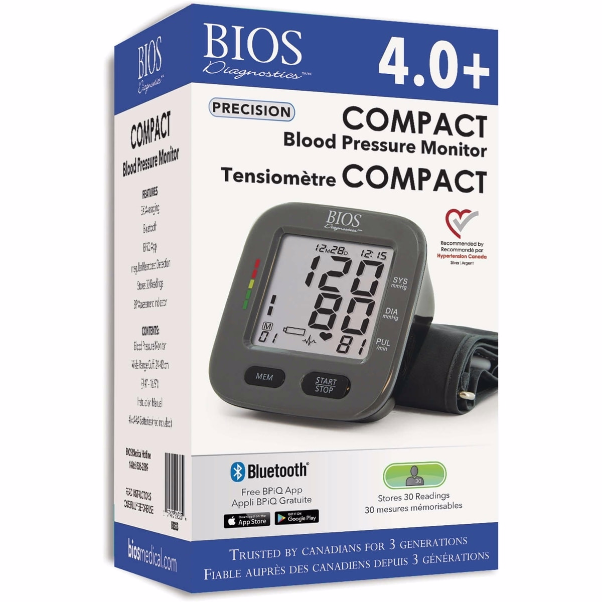 Compact Blood Pressure Monitor with Bluetooth Compact Blood Pressure Monitor with Bluetooth