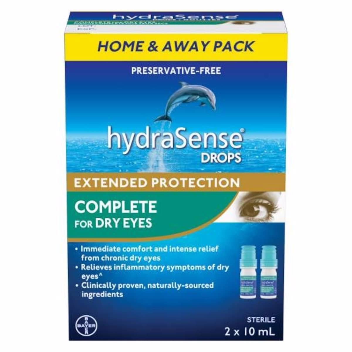 Complete Eye Drops For Dry Eyes - Preservative Free Eye Drops For Dry Eye Relief, Immediate Comfort And Intense Relief From Chronic Dry Eyes, Naturall