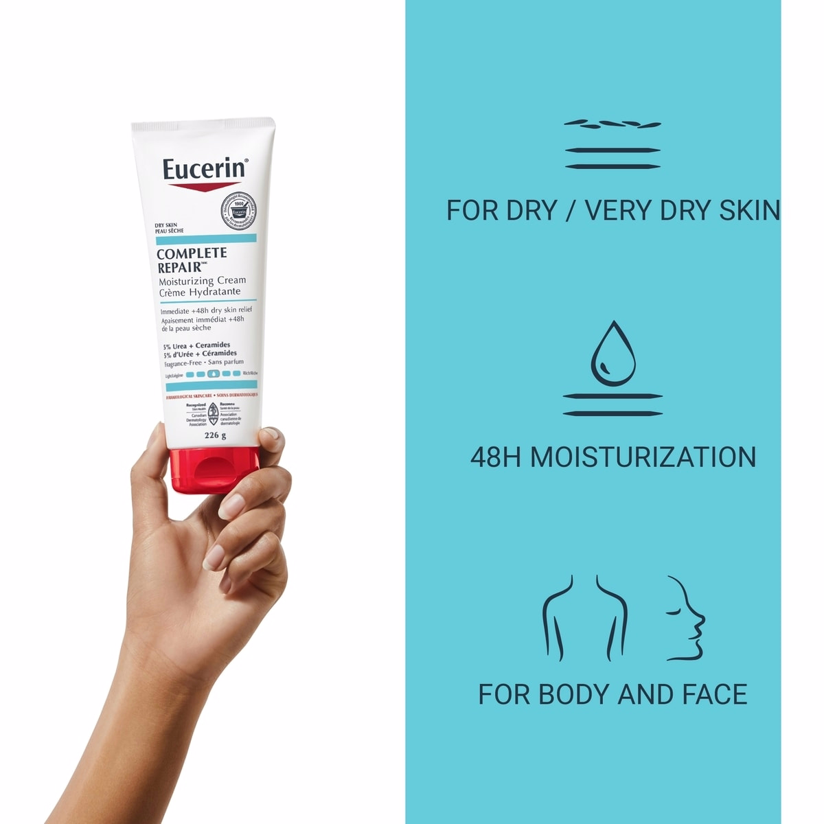 Crème Hydratante Quotidienne Complete Repair pour Peau Sèche à Très Sèche