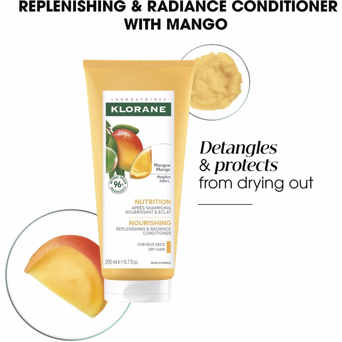 Conditioner with Mango - Nourishing - Dry hair Conditioner with Mango - Nourishing - Dry hair