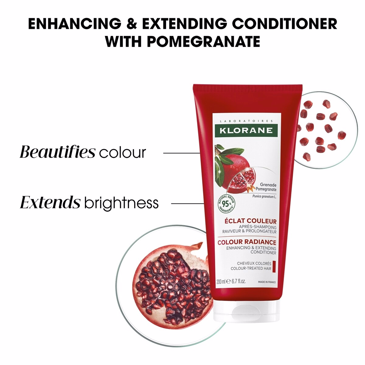 Conditioner with Pomegranate - Radiance - Color-treated hair