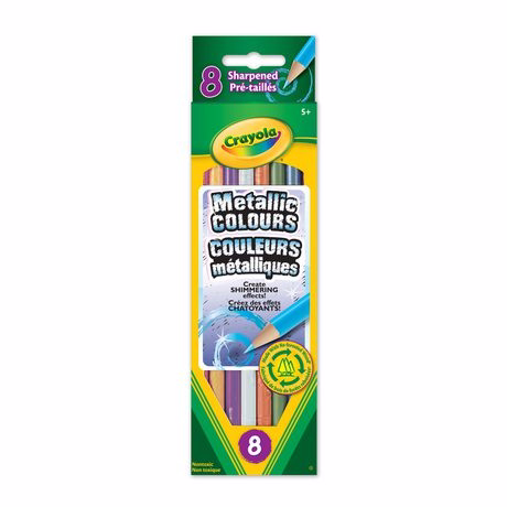 Crayola Crayons De Couleur M talliques - , Paquet De 8