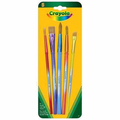 Crayola Paint Brushes, Assorted Heads, 5 Pack