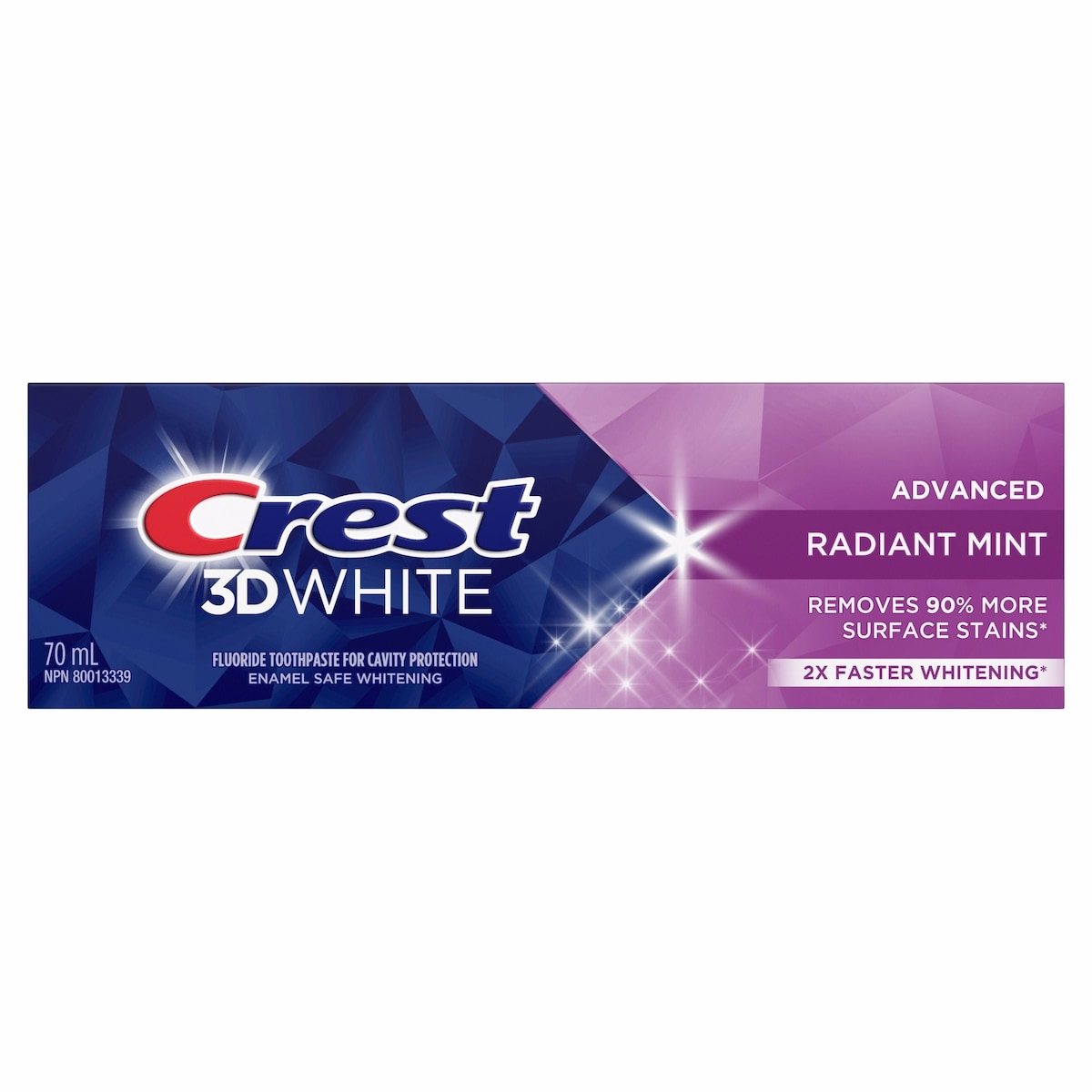 Crest 3D White Advanced、ラディエントミント ホワイトニング歯磨き粉、70 ml