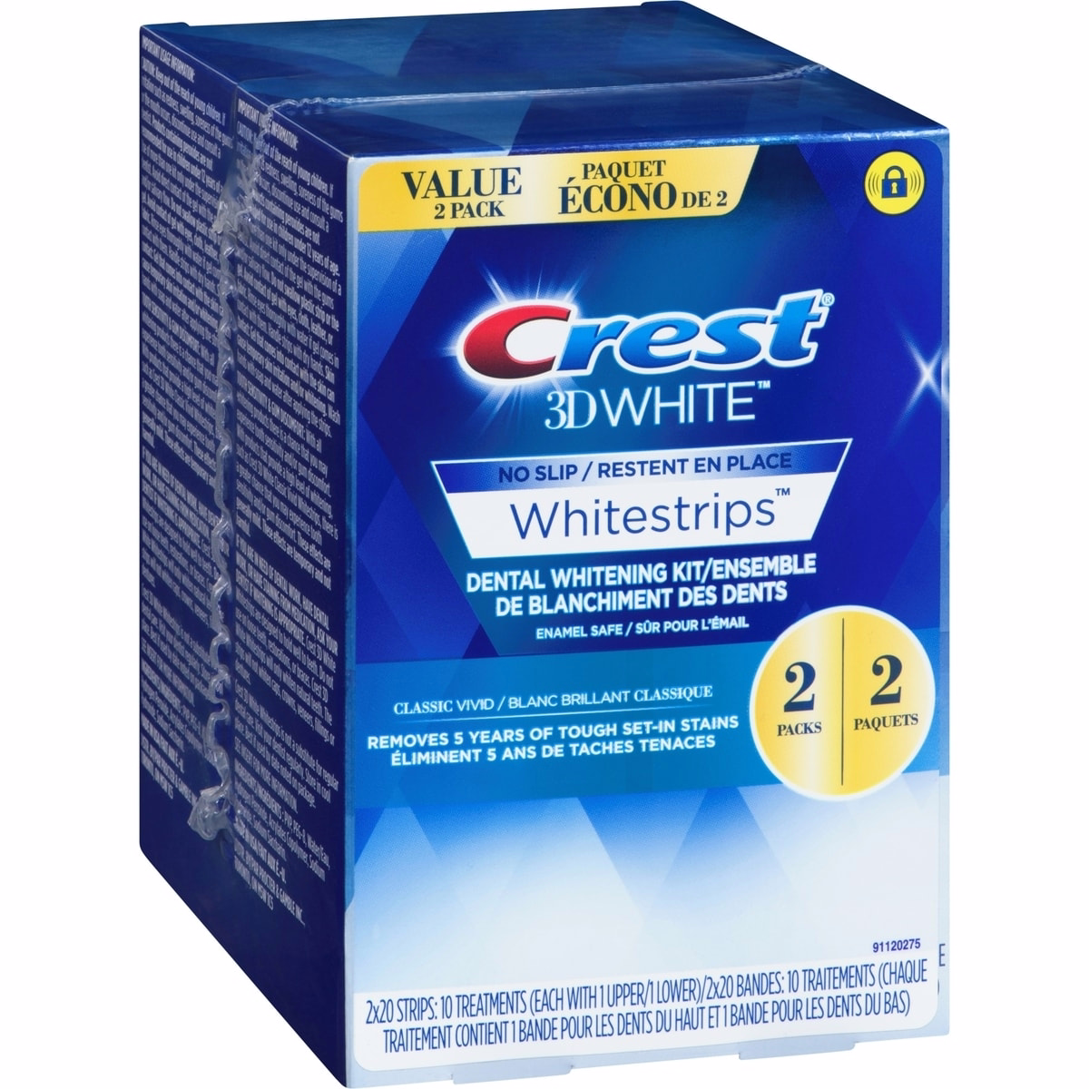 Crest 3D White Whitestrips Classic Vivid, 20 Treatments