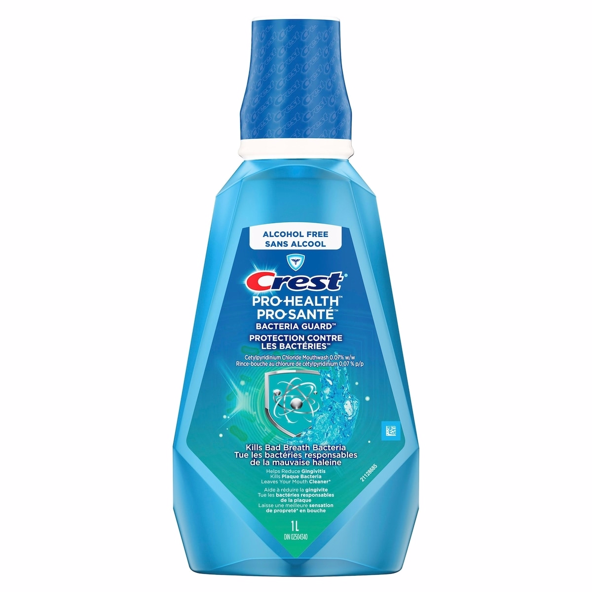 Crest バクテリア ガード プラス マウスウォッシュ（1.5% 過酸化水素配合、ミント風味、1L）