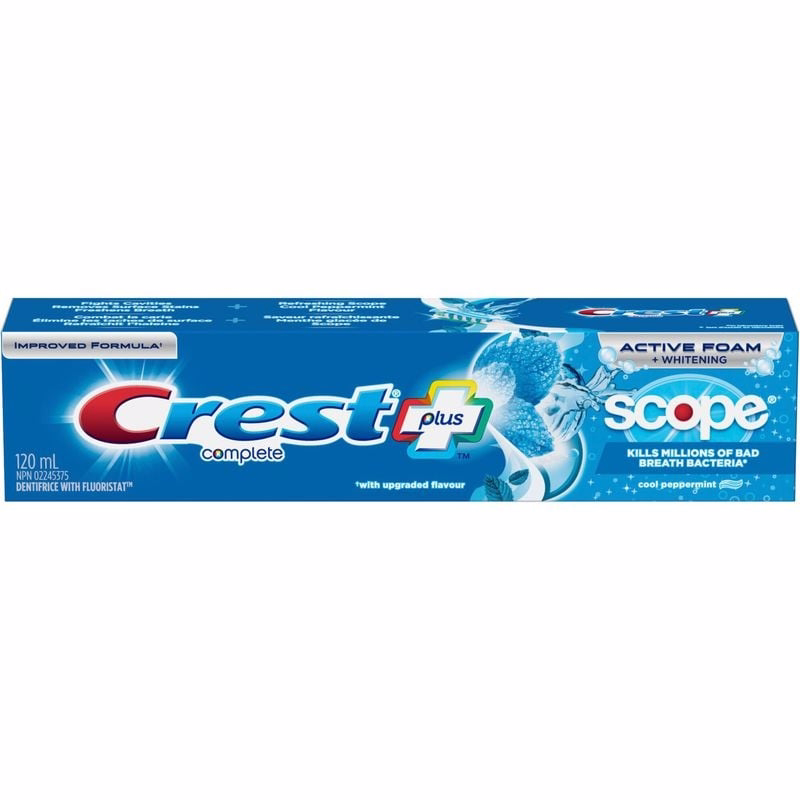 Crest Complete Whitening Plus Scope Cool Peppermint Toothpaste 120 Ml