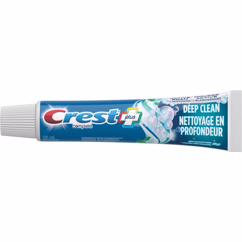 Crest Effervescent Mint Flavored Deep Clean Whitening Toothpaste Complete Plus