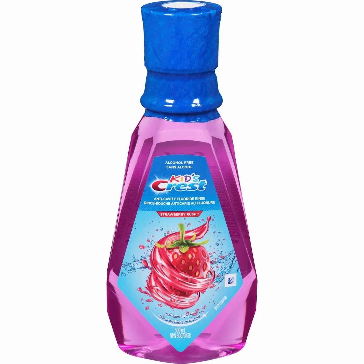 Crest 兒童用 抗蛀 無酒精 含氟 漱口水 Strawberry Rush，500 ml