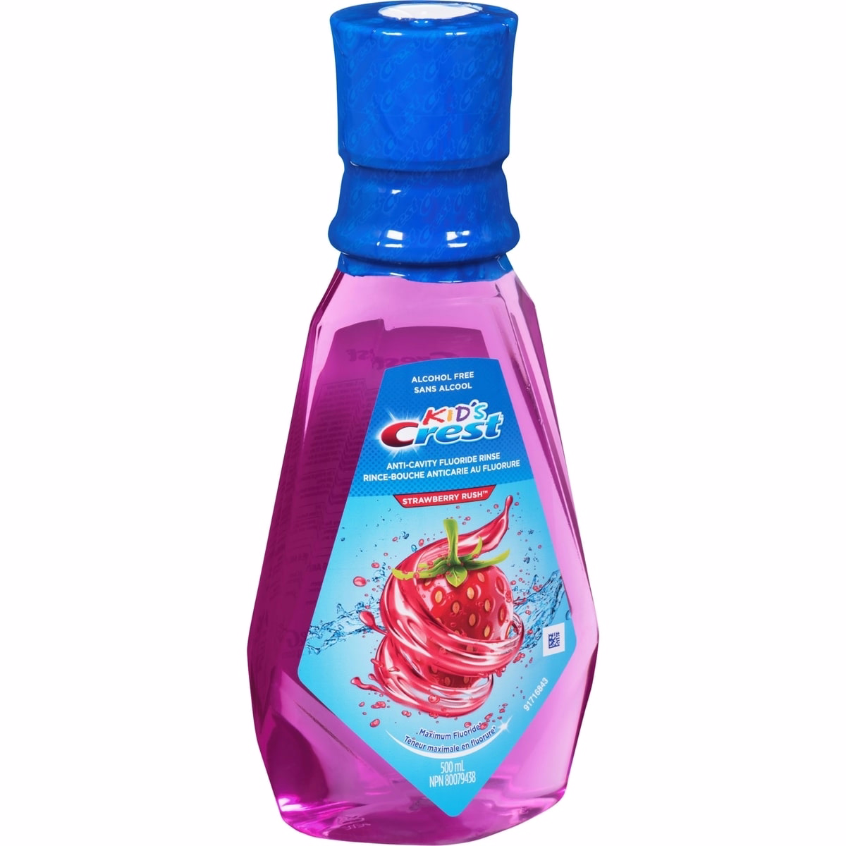 Crest 兒童用 抗蛀 無酒精 含氟 漱口水 Strawberry Rush，500 ml