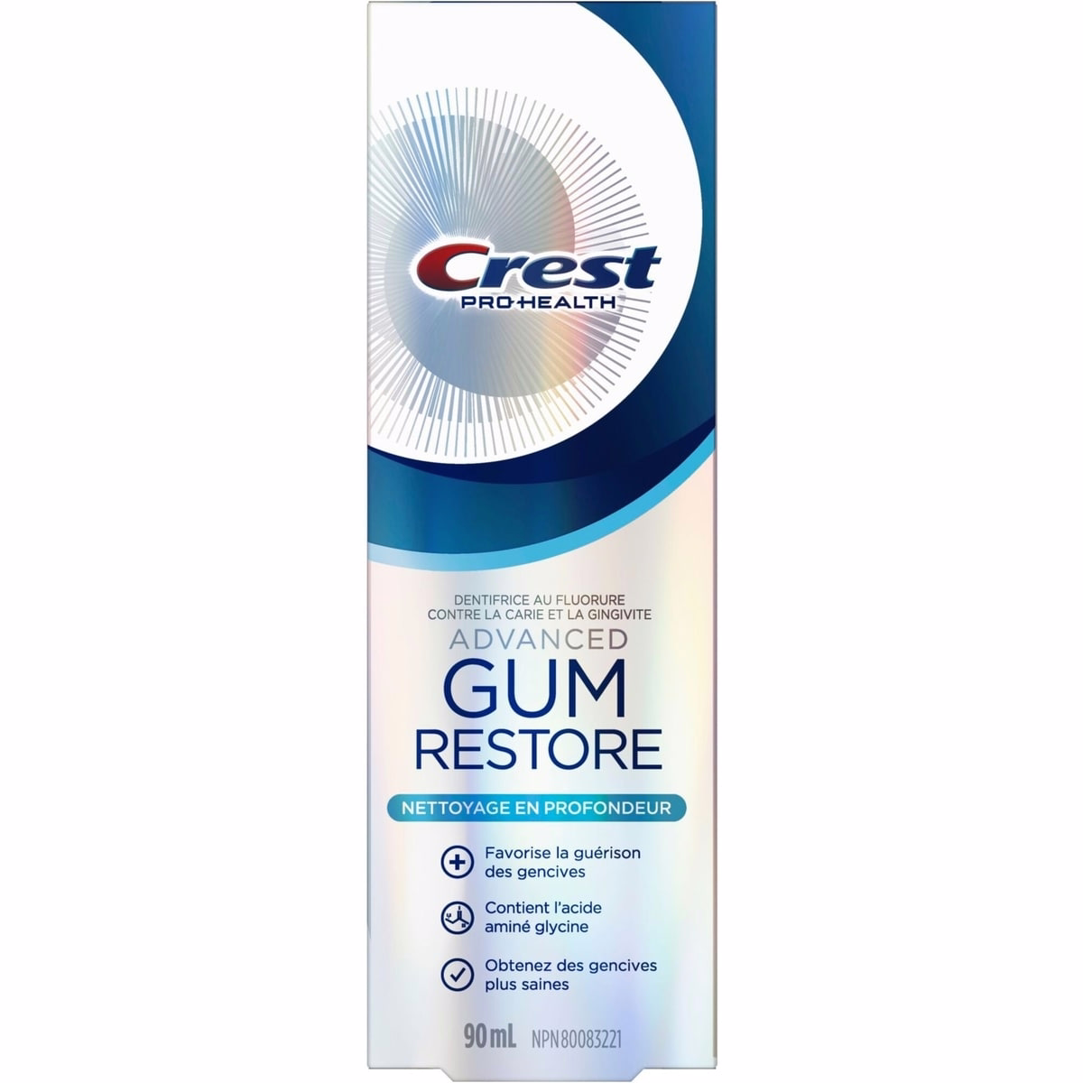 Crest Pro-Health Advanced Gum Restore Toothpaste, Deep Clean 90mL Crest Pro-Health Advanced Gum Restore Toothpaste, Deep Clean 90mL