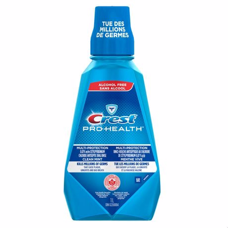 Crest Pro-health Multi-protection Alcohol Free Mouthwash Clean Mint