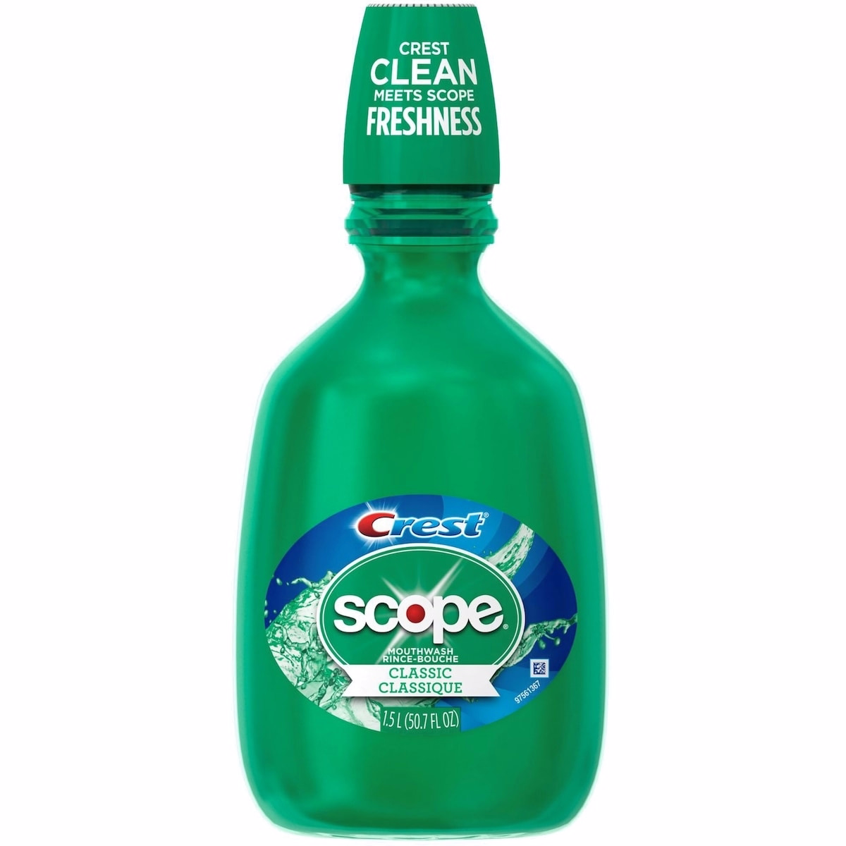 Crest Scope Classic Mouthwash, Original Formula, 1.5 L