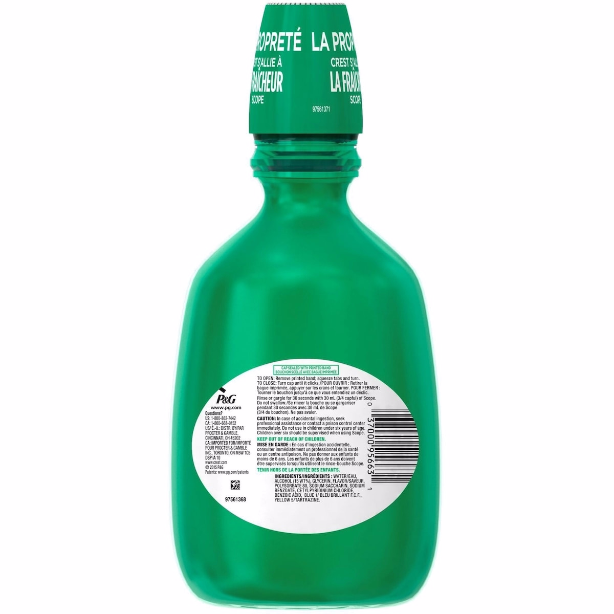 Crest Scope Classic Mouthwash, Original Formula, 1.5 L