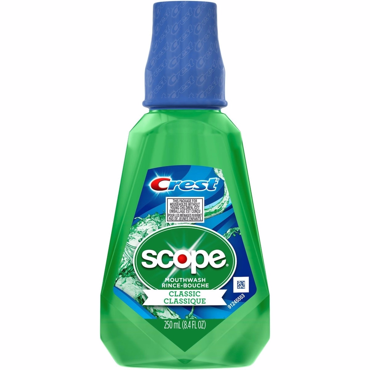 Crest Scope クラシック マウスウォッシュ オリジナル フォーミュラ 250 mL (8.4 fl oz)
