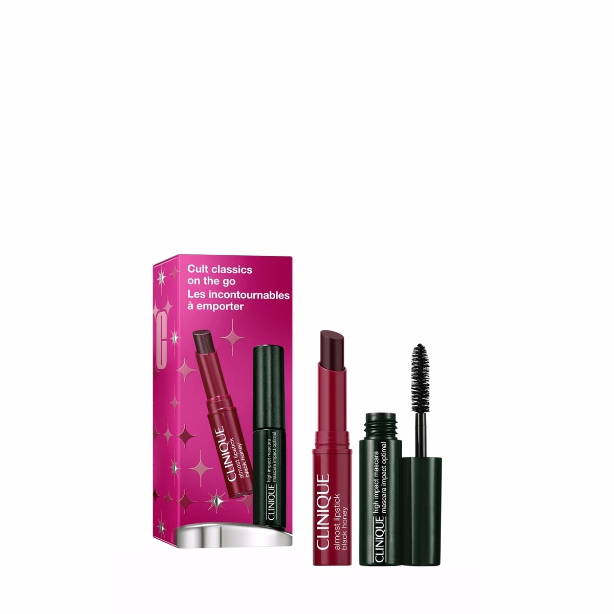 Cult Classics on the Go: High Impact Mascara + Black Honey Lip Mini Gift Set