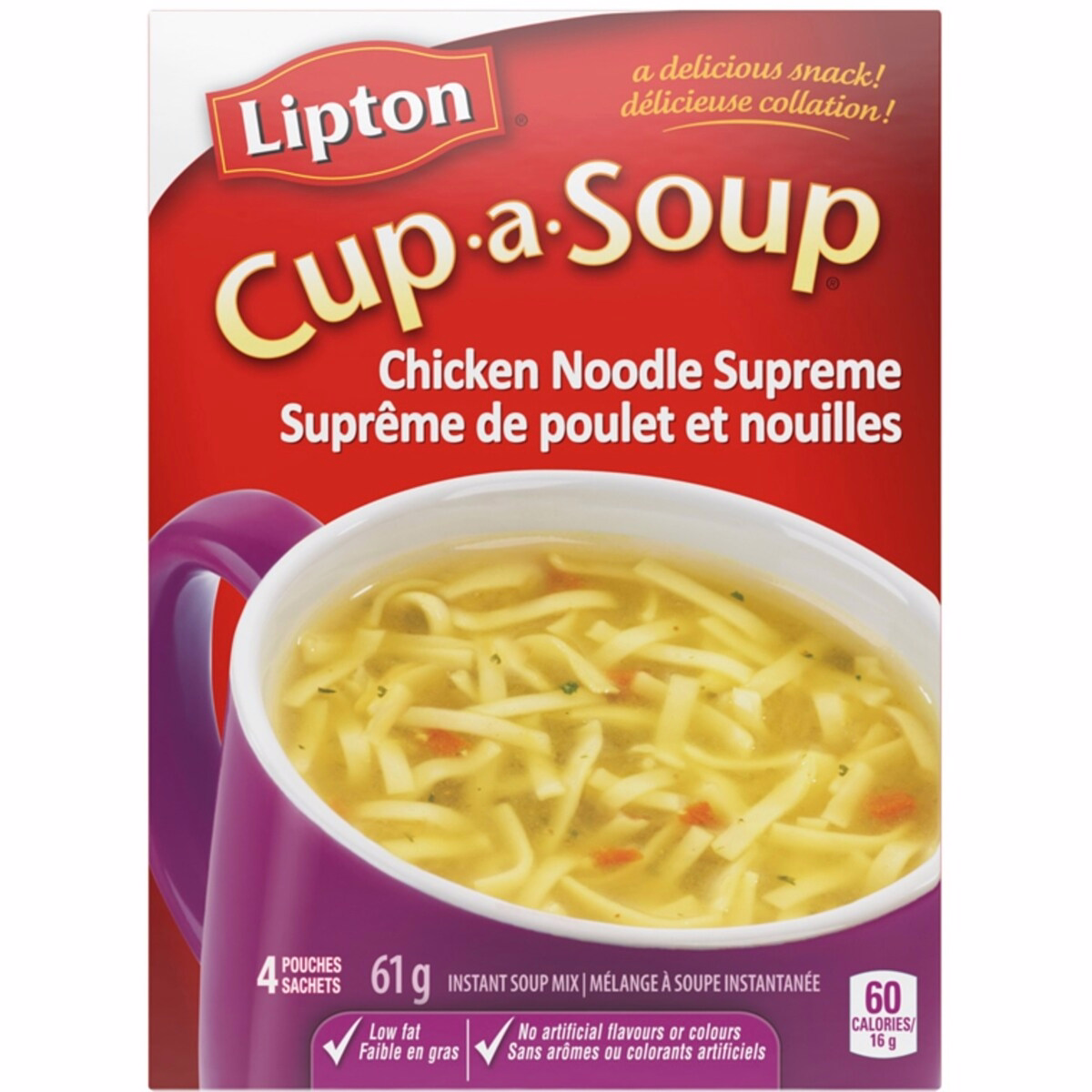 Cup-a-Soup Instant Soup Mix Chicken Noodle Supreme low fat