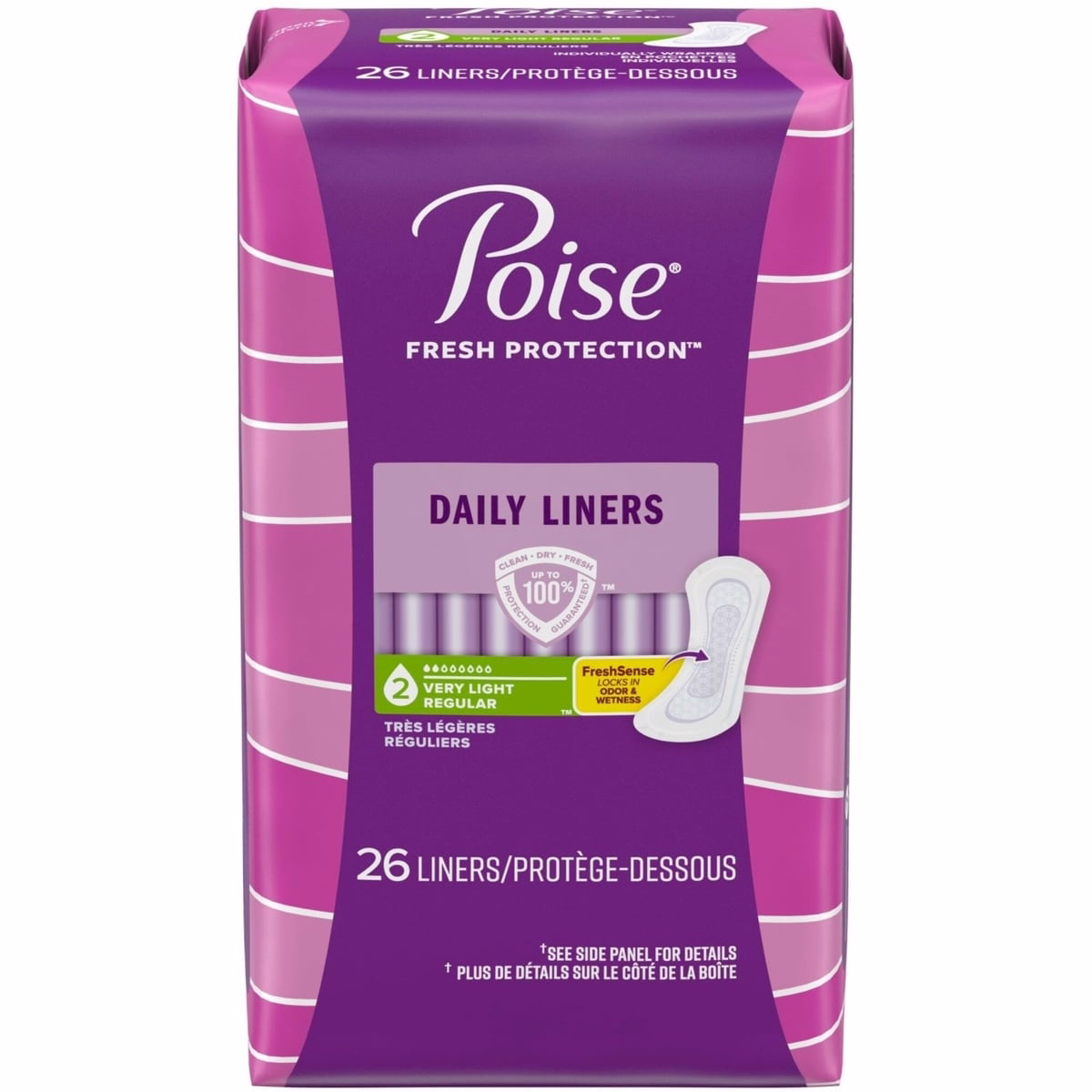 Protège-slips d'incontinence quotidiens, absorption très légère, Régulier