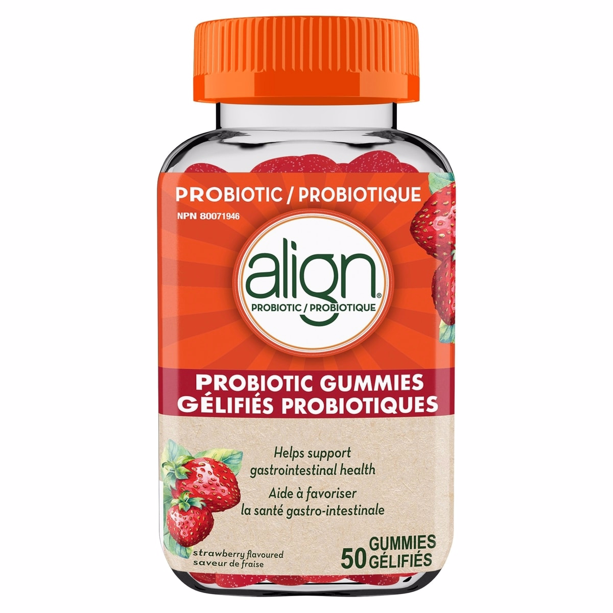 Daily Probiotic Supplement, 50 Gummies