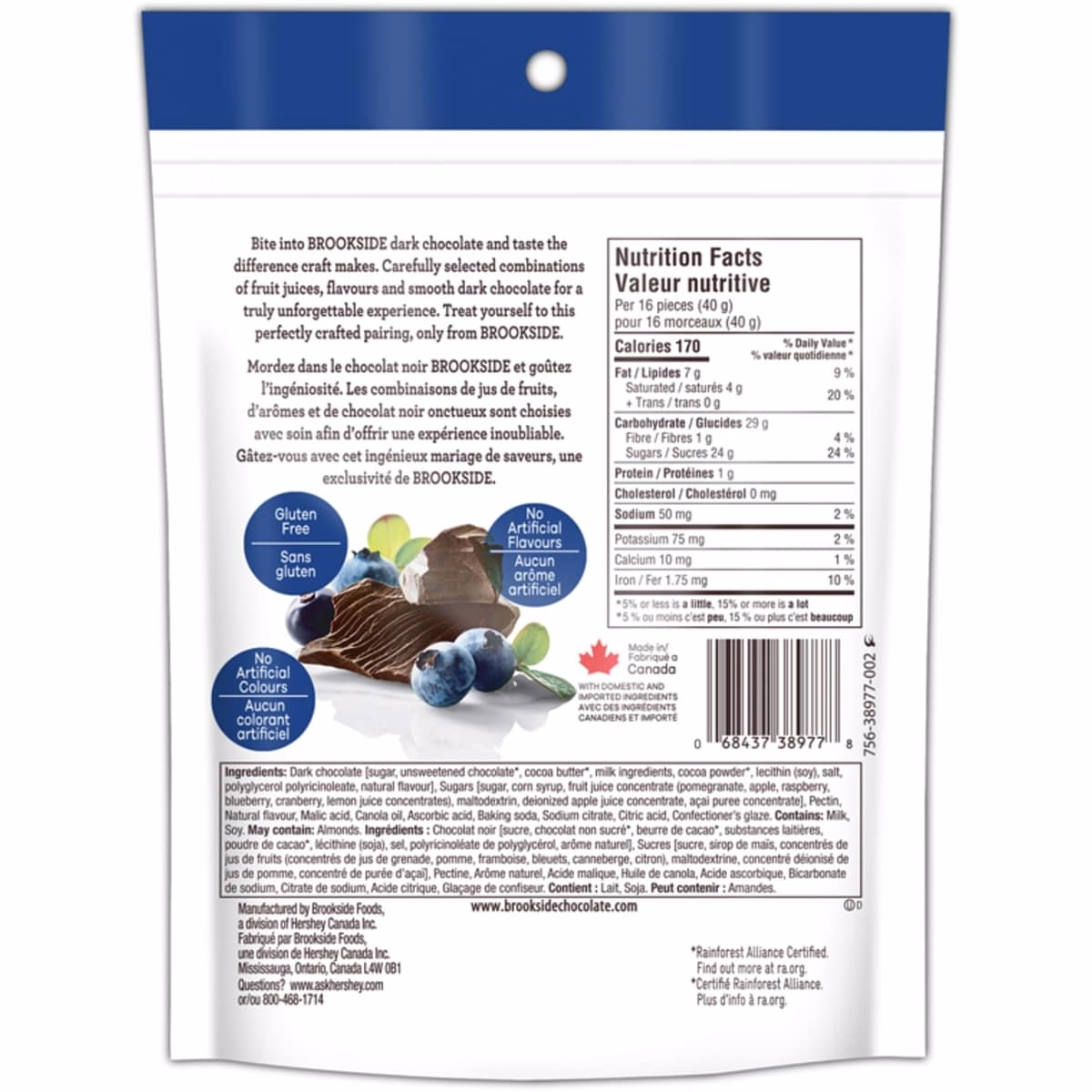 Dark Chocolate  Acai & Blueberry