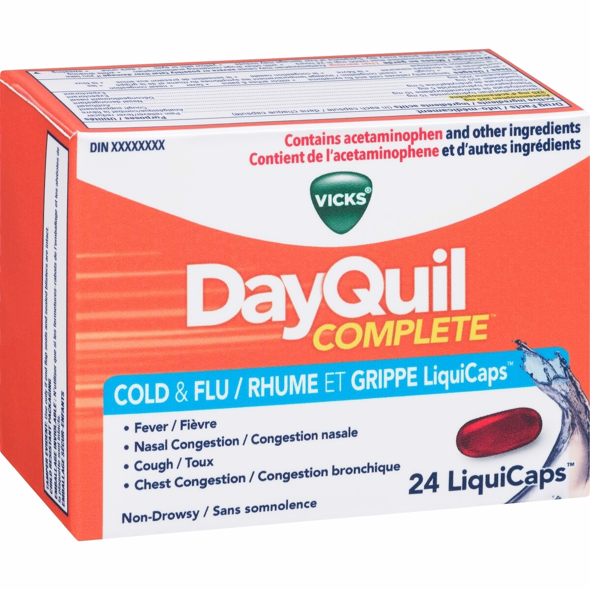 DayQuil COMPLETE Cold & Flu Daytime Relief, 24 LiquiCaps