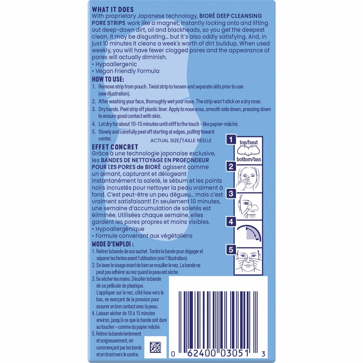 Bandes Purifiantes Profondes pour Pores