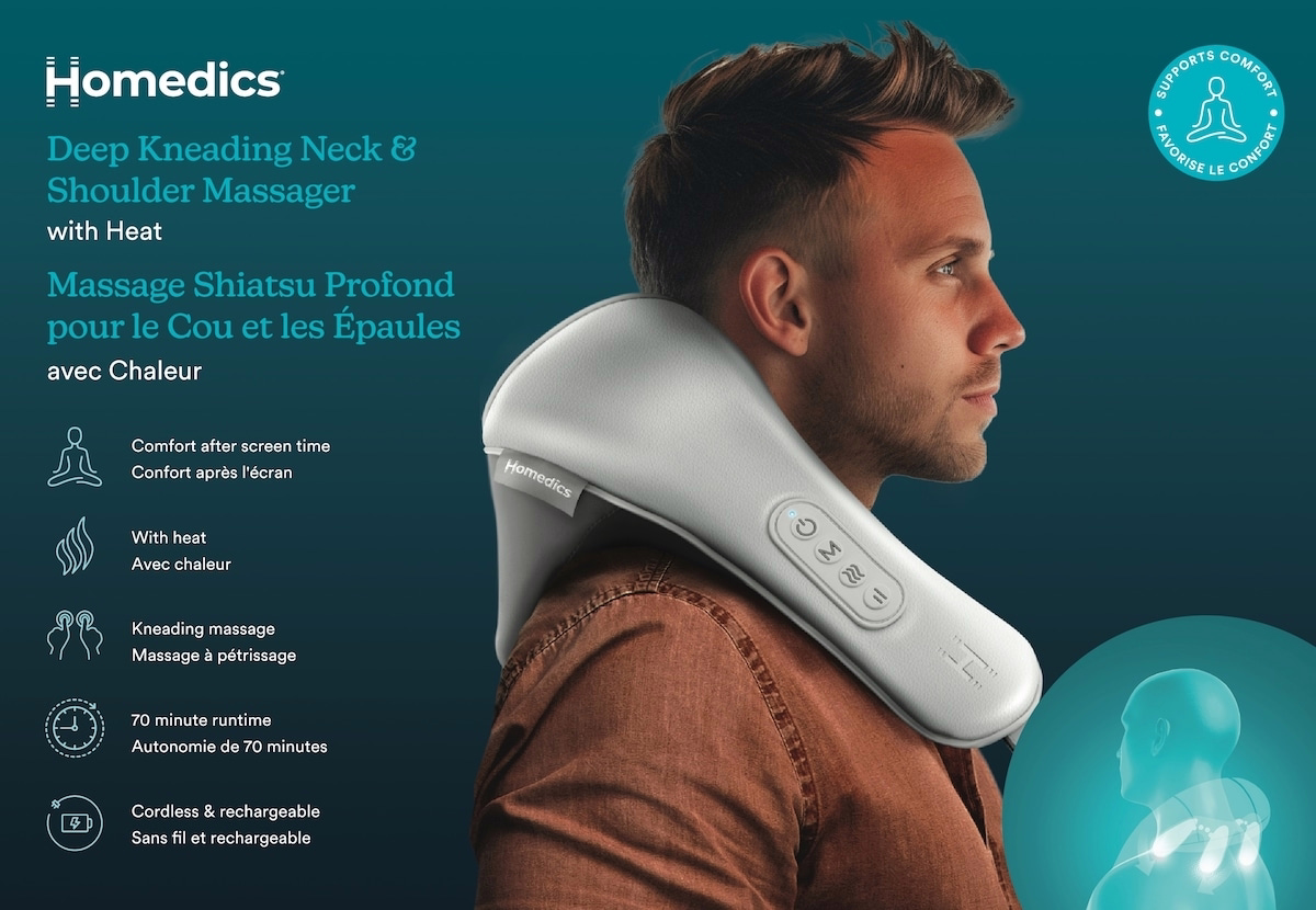 Deep Kneading Neck & Shoulder Massager with Heat