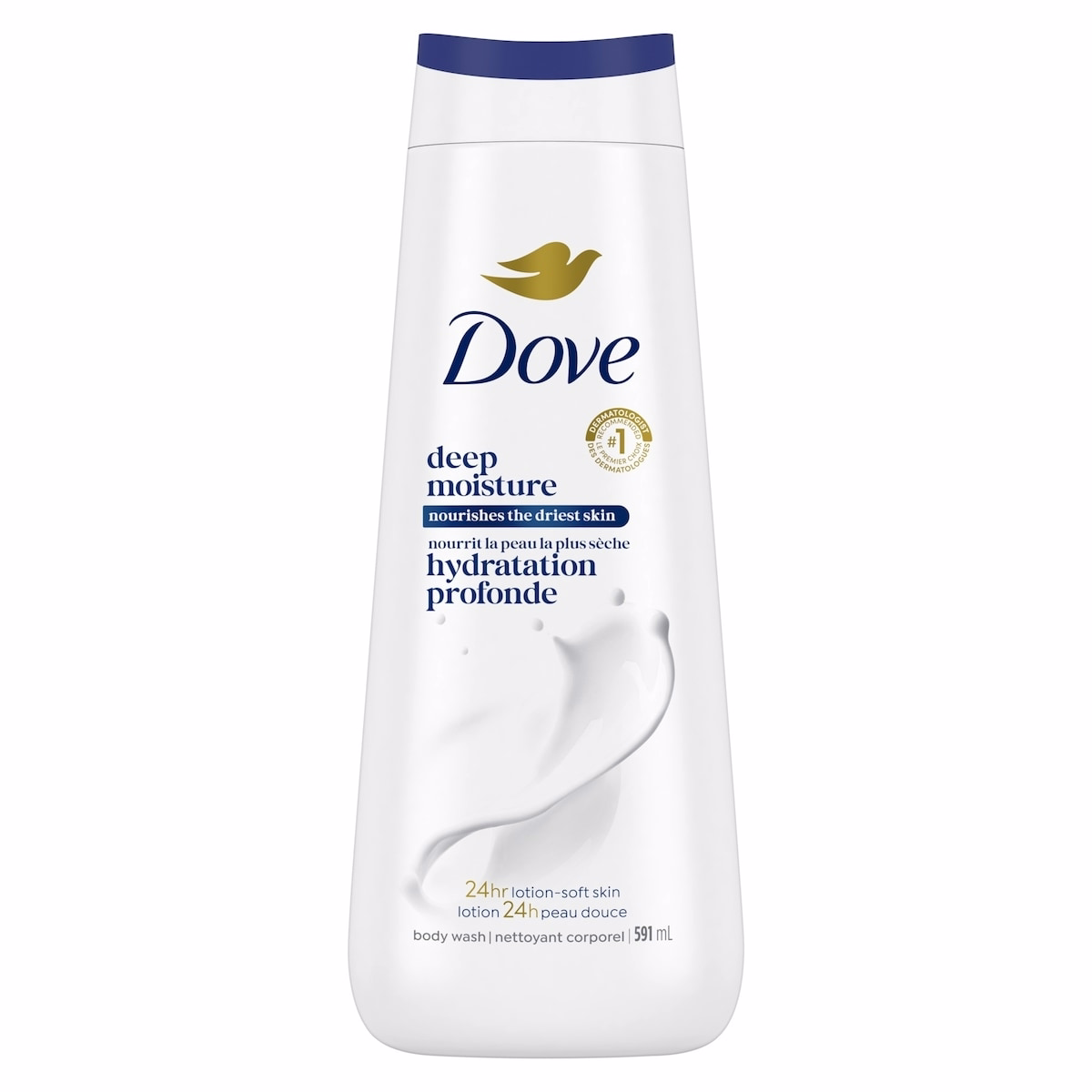 Deep Moisture Body Wash for nourishing the driest skin gentle body cleanser deeply moisturizes the skin