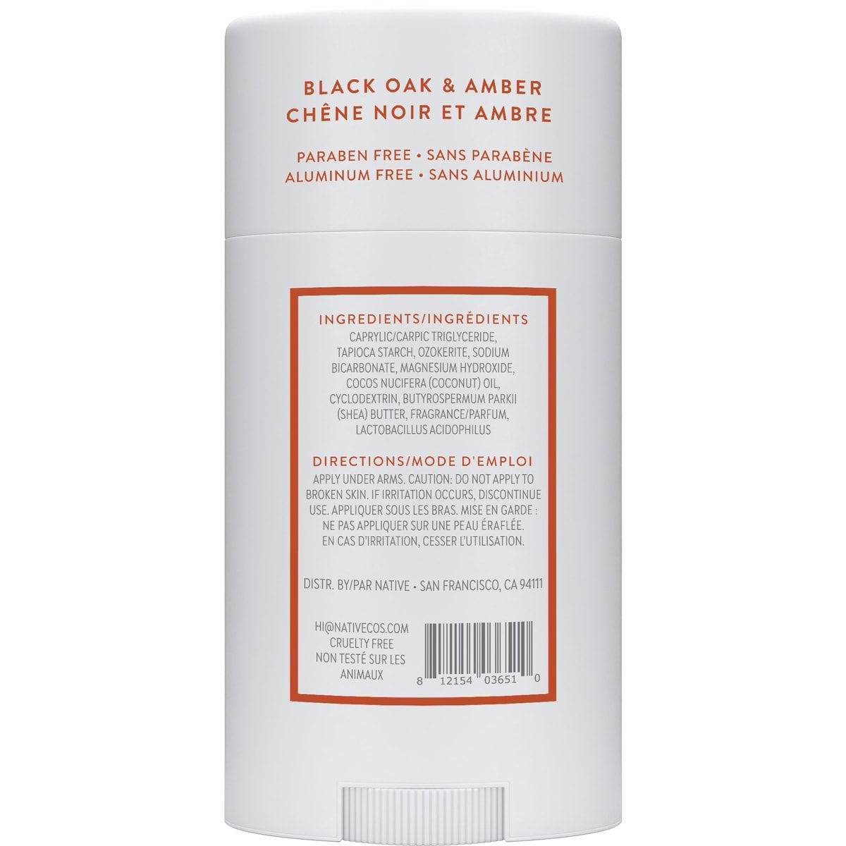 Déodorant Black Oak & Amber